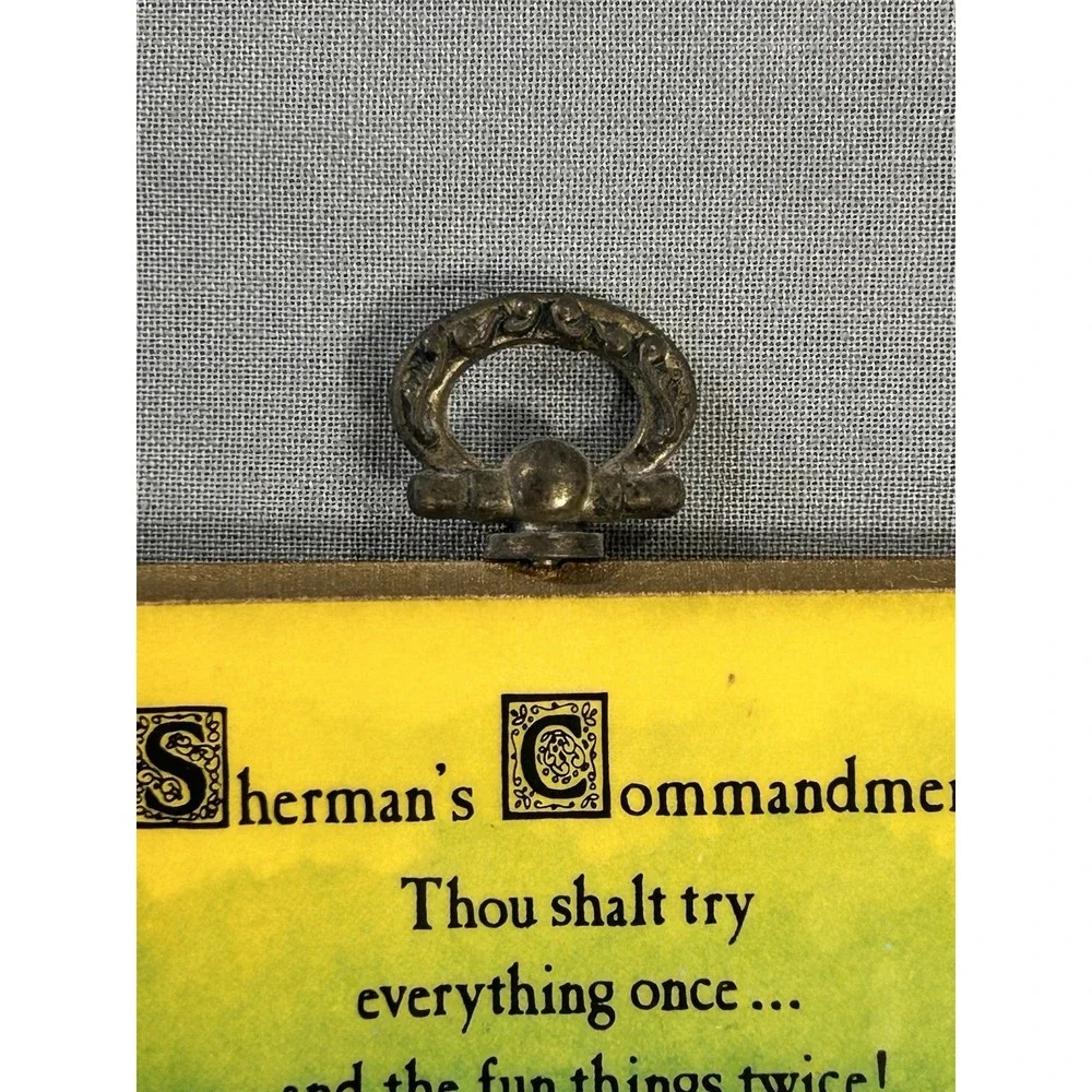 Vintage 1983 American Greetings Plaque Sherman's Commandment Cartoonist Walt Lee